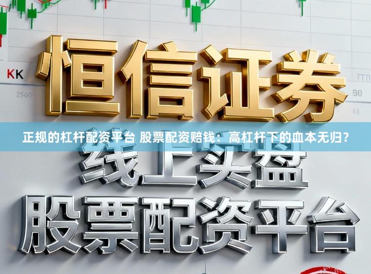 正规的杠杆配资平台 股票配资赔钱：高杠杆下的血本无归？