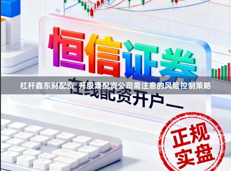 杠杆鑫东财配资  开股票配资公司需注意的风险控制策略